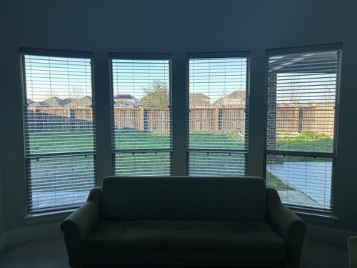 Professional blind installation in a Northern NJ home